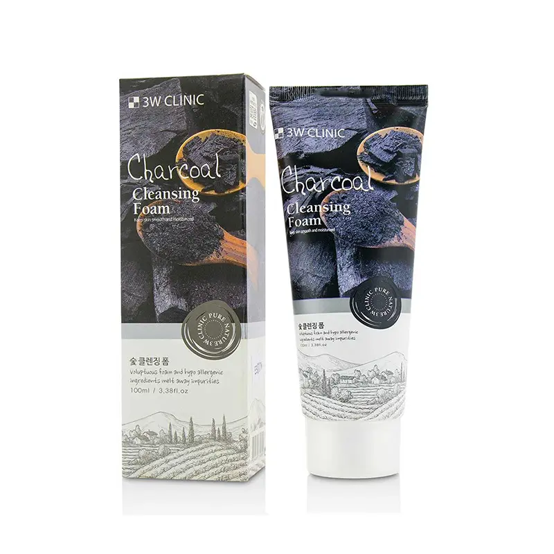 3W Clinic Charcoal Cleansing Foam