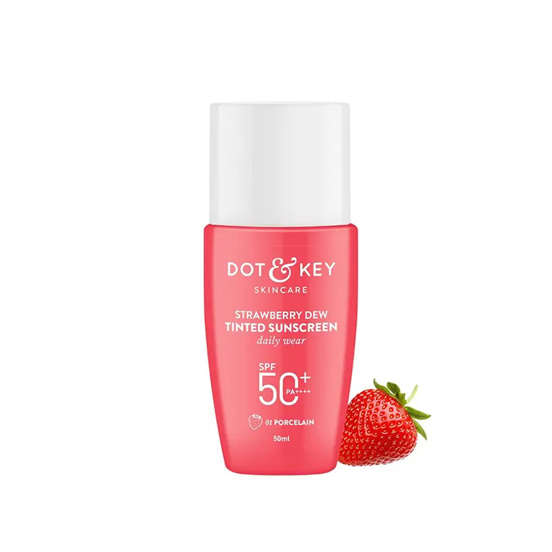 Dot and Key Strawberry Dew Tinted Sunscreen SPF 50+ 03 Sand   50 ML