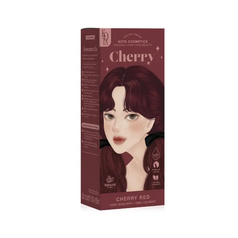 Kota Cosmetics Cherry Hair Color Cream Cherry Red