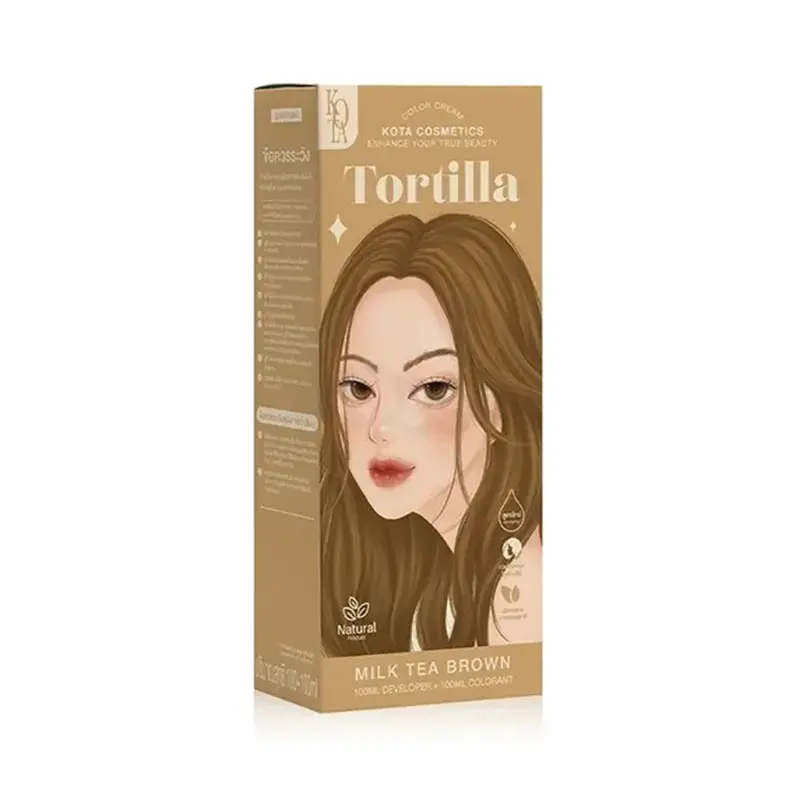 Kota Cosmetics Tortilla Hair Color Cream Milk Tea Brown