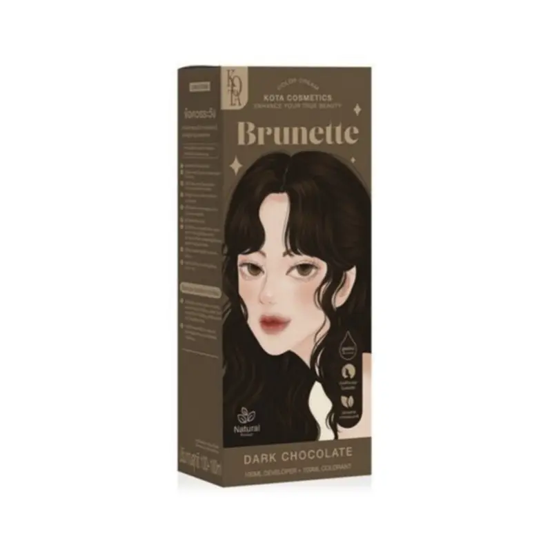 Kota Cosmetics Brunette Hair Color Cream Dark Chocolate