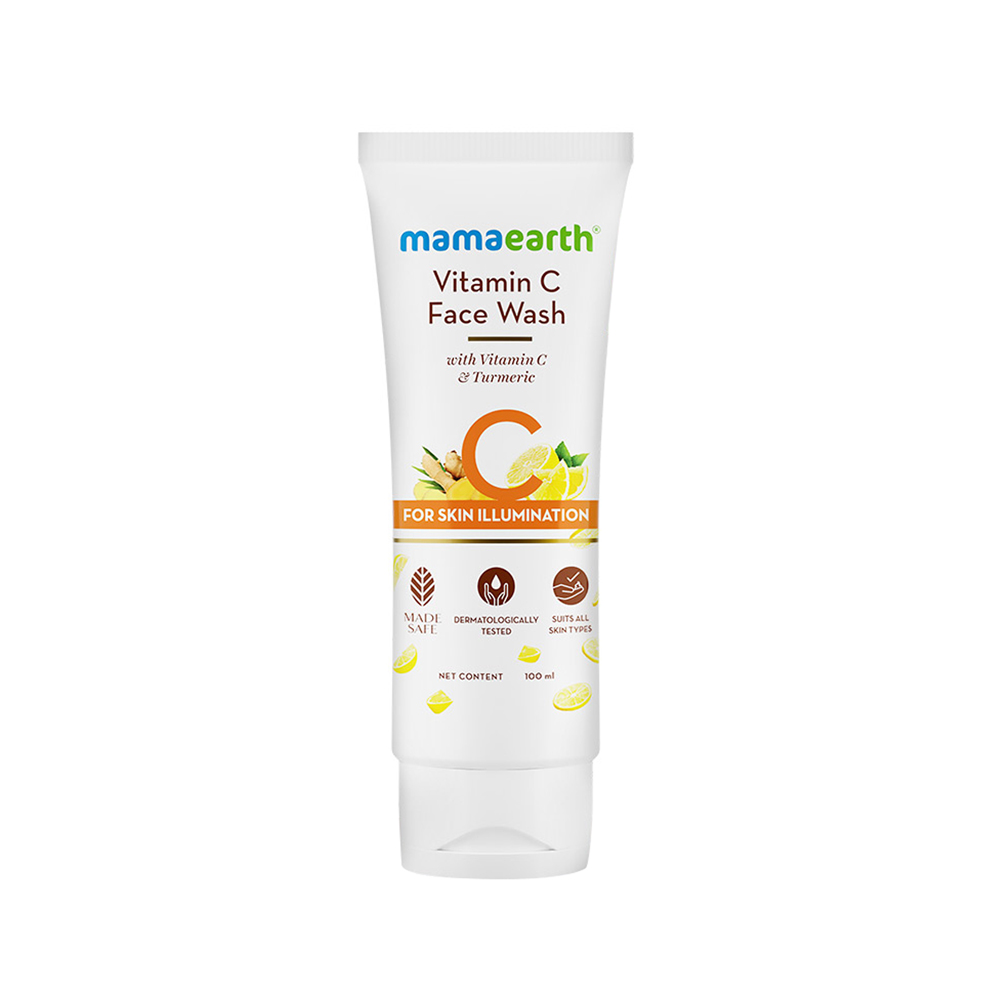 Mamaearth vitamin C face wash with vitamin C and turmeric for skin illumination