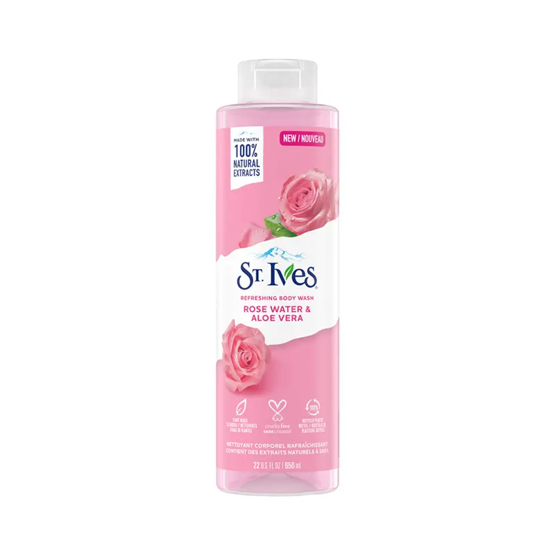 St. Ives Rose Water & Aloe Vera Refreshing Body Wash, 450 ML